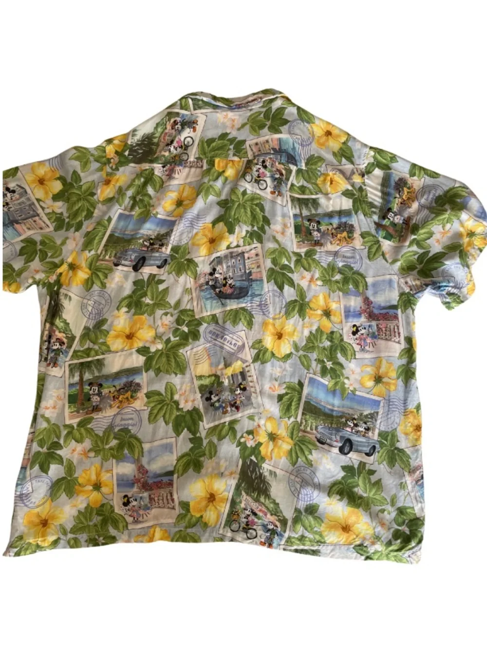 TOMMY BAHAMA Disney Hawaiian Shirt Postcard to Paradise Limited Edition XXXL